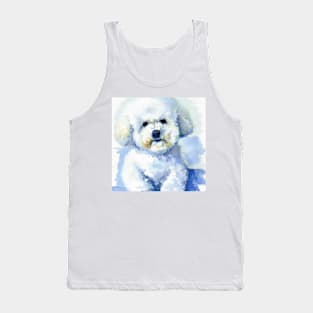 Bichon Frisé Watercolor Painting - Dog Lover Gifts Tank Top